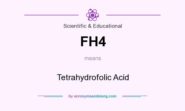 What does FH4 mean? It stands for Tetrahydrofolic Acid