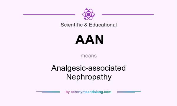 What does AAN mean? It stands for Analgesic-associated Nephropathy