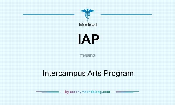 What does IAP mean? It stands for Intercampus Arts Program