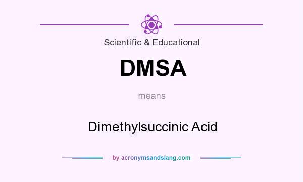 What does DMSA mean? It stands for Dimethylsuccinic Acid