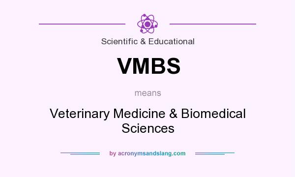 What does VMBS mean? It stands for Veterinary Medicine & Biomedical Sciences