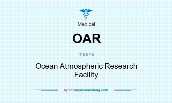 What does OAR mean? It stands for Ocean Atmospheric Research Facility