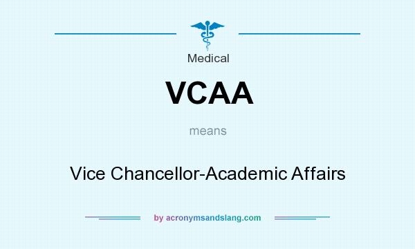 What does VCAA mean? It stands for Vice Chancellor-Academic Affairs