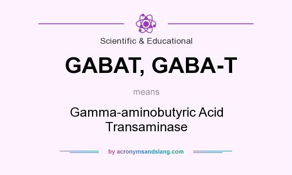 What does GABAT, GABA-T mean? It stands for Gamma-aminobutyric Acid Transaminase