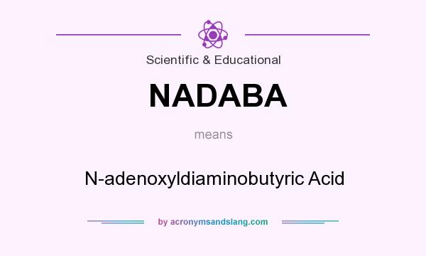 What does NADABA mean? It stands for N-adenoxyldiaminobutyric Acid