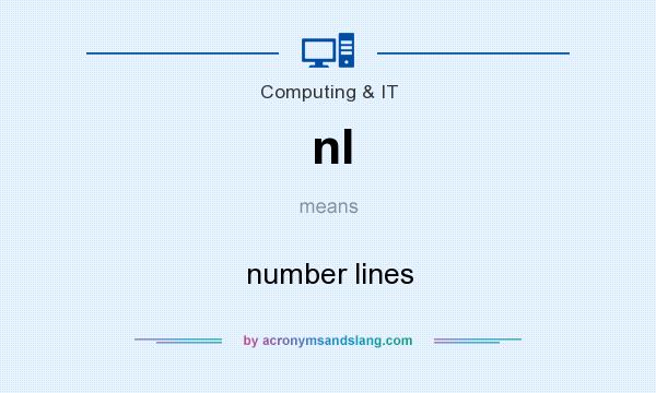 What does nl mean? It stands for number lines