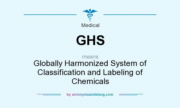 What does GHS mean? It stands for Globally Harmonized System of Classification and Labeling of Chemicals