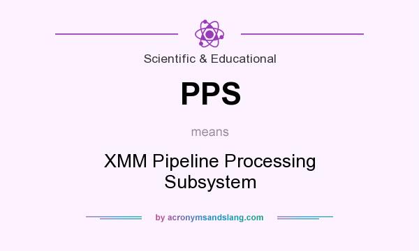 What does PPS mean? It stands for XMM Pipeline Processing Subsystem