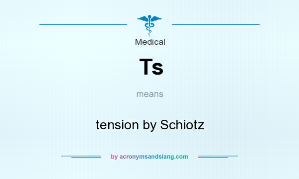 What does Ts mean? It stands for tension by Schiotz