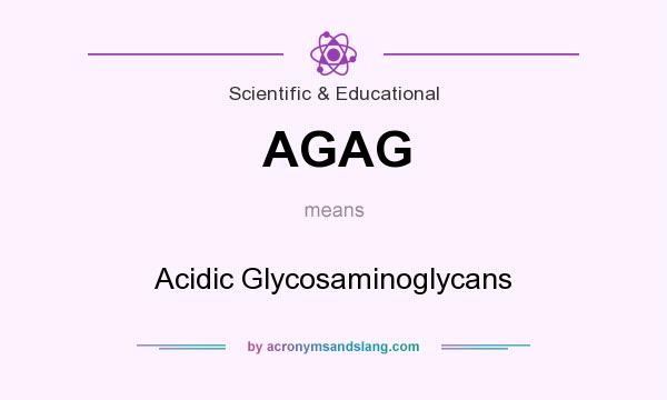 What does AGAG mean? It stands for Acidic Glycosaminoglycans