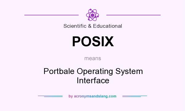 What does POSIX mean? It stands for Portbale Operating System Interface