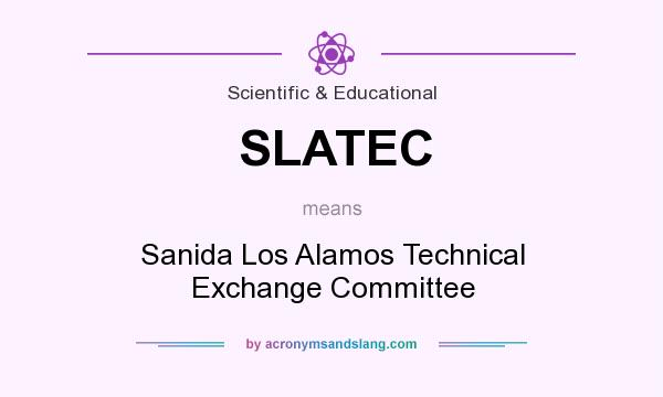 What does SLATEC mean? It stands for Sanida Los Alamos Technical Exchange Committee