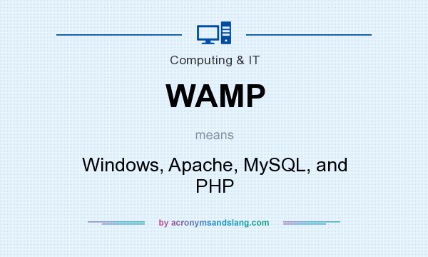 What does WAMP mean? It stands for Windows, Apache, MySQL, and PHP