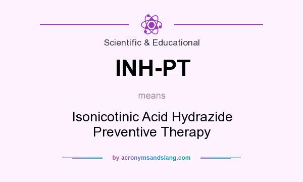 What does INH-PT mean? It stands for Isonicotinic Acid Hydrazide Preventive Therapy