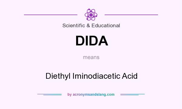 What does DIDA mean? It stands for Diethyl Iminodiacetic Acid