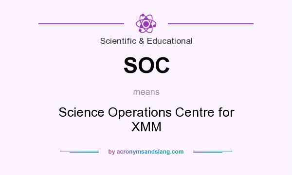 What does SOC mean? It stands for Science Operations Centre for XMM