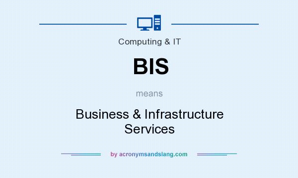 What does BIS mean? It stands for Business & Infrastructure Services