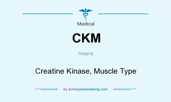 What does CKM mean? It stands for Creatine Kinase, Muscle Type