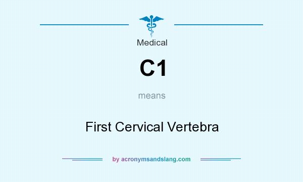 What does C1 mean? It stands for First Cervical Vertebra