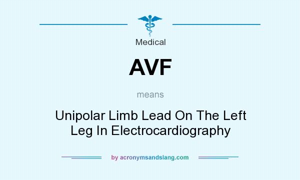 What does AVF mean? It stands for Unipolar Limb Lead On The Left Leg In Electrocardiography