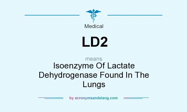 What does LD2 mean? It stands for Isoenzyme Of Lactate Dehydrogenase Found In The Lungs