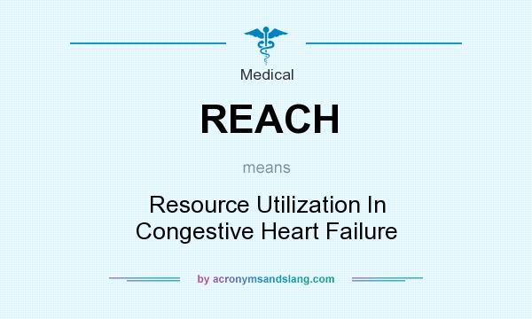What does REACH mean? It stands for Resource Utilization In Congestive Heart Failure