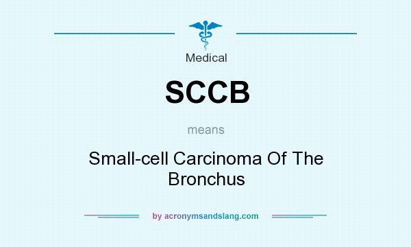 What does SCCB mean? It stands for Small-cell Carcinoma Of The Bronchus
