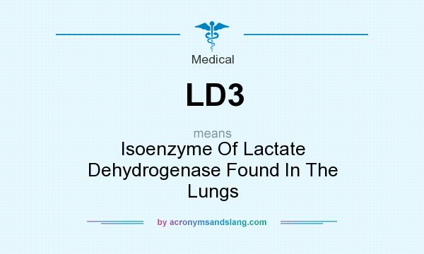 What does LD3 mean? It stands for Isoenzyme Of Lactate Dehydrogenase Found In The Lungs