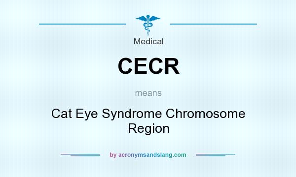 What does CECR mean? It stands for Cat Eye Syndrome Chromosome Region
