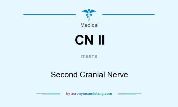 What does CN II mean? It stands for Second Cranial Nerve