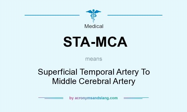 What does STA-MCA mean? It stands for Superficial Temporal Artery To Middle Cerebral Artery