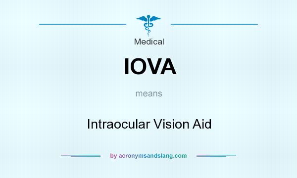 What does IOVA mean? It stands for Intraocular Vision Aid