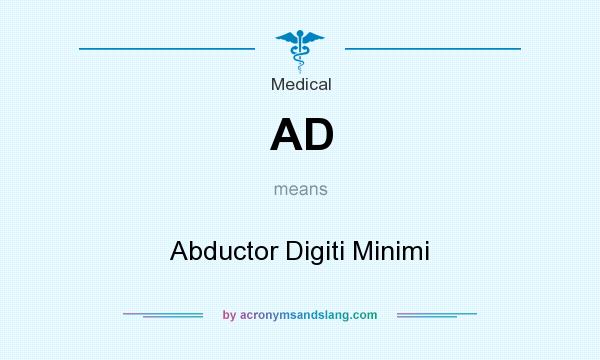What does AD mean? It stands for Abductor Digiti Minimi