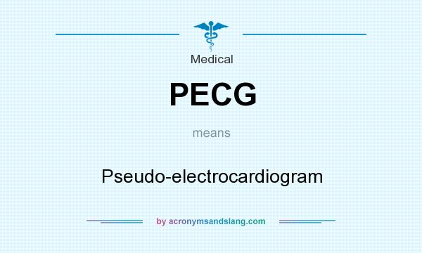 What does PECG mean? It stands for Pseudo-electrocardiogram