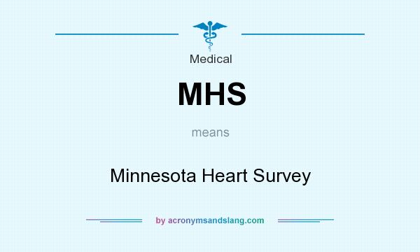 What does MHS mean? It stands for Minnesota Heart Survey