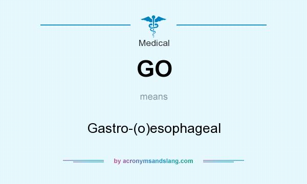 What does GO mean? It stands for Gastro-(o)esophageal