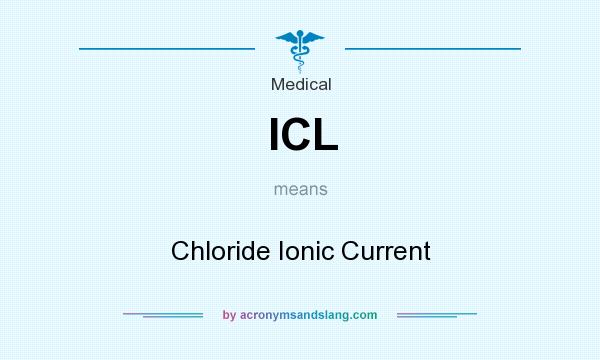 What does ICL mean? It stands for Chloride Ionic Current