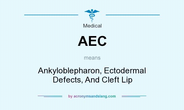 What does AEC mean? It stands for Ankyloblepharon, Ectodermal Defects, And Cleft Lip