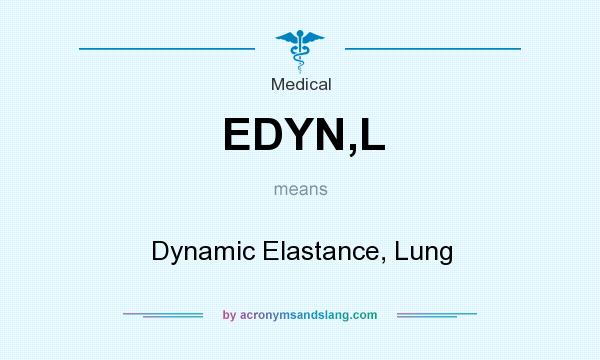 What does EDYN,L mean? It stands for Dynamic Elastance, Lung