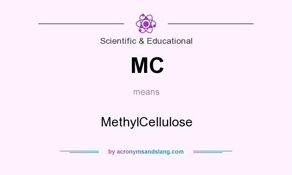 What does MC mean? It stands for MethylCellulose