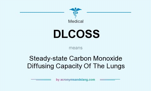 What does DLCOSS mean? It stands for Steady-state Carbon Monoxide Diffusing Capacity Of The Lungs