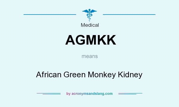What does AGMKK mean? It stands for African Green Monkey Kidney