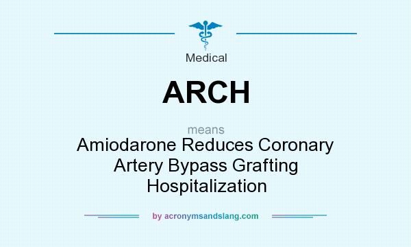 What does ARCH mean? It stands for Amiodarone Reduces Coronary Artery Bypass Grafting Hospitalization