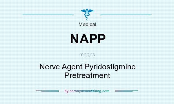What does NAPP mean? It stands for Nerve Agent Pyridostigmine Pretreatment