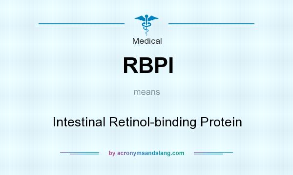 What does RBPI mean? It stands for Intestinal Retinol-binding Protein
