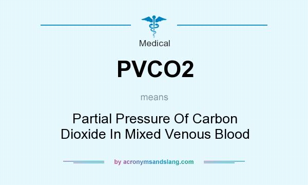 What does PVCO2 mean? It stands for Partial Pressure Of Carbon Dioxide In Mixed Venous Blood