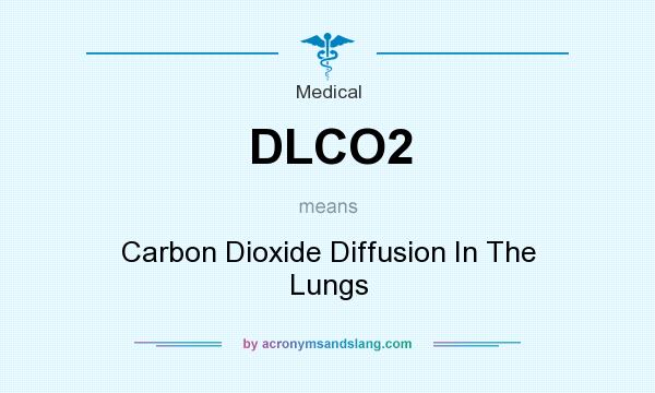 What does DLCO2 mean? It stands for Carbon Dioxide Diffusion In The Lungs