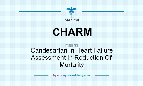 What does CHARM mean? It stands for Candesartan In Heart Failure Assessment In Reduction Of Mortality