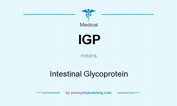 What does IGP mean? It stands for Intestinal Glycoprotein