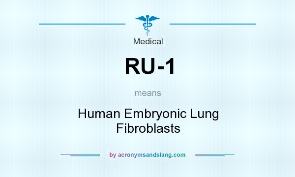 What does RU-1 mean? It stands for Human Embryonic Lung Fibroblasts